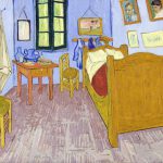 la camera da letto dell'artista vincent van gogh