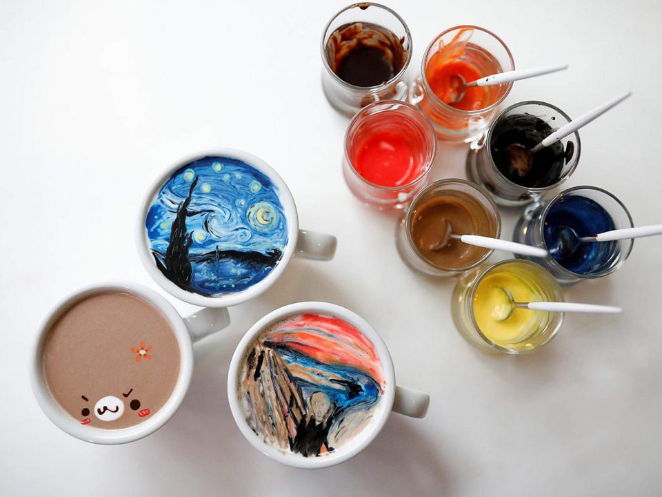lee kang bin, cappuccini decorati, la notte stellata, l'urlo