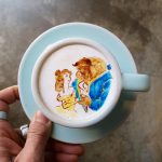 lee kang bin cappuccini decorati, la bella e la bestia, disney