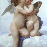 10 baci famosi nella storia dell'arte-William Adolphe Bouguereau-amore e psiche bambini