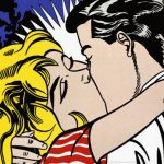 10 baci famosi nella storia dell'arte-roy lichtenstein-kissII