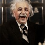 foto storiche ricolorate-albert einstein