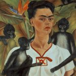 frida kahlo-autoritratto con scimmia