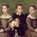 sofonisba anguissola-tre bambini con cane