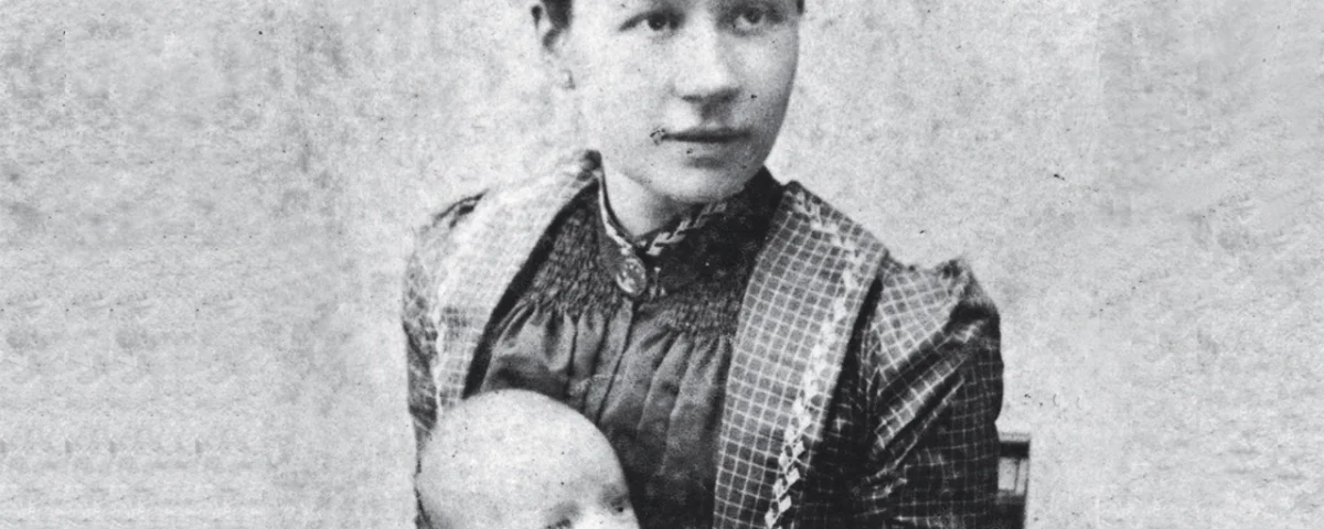 Johanna Bonger con il figlio Vincent Willem Van Gogh in braccio