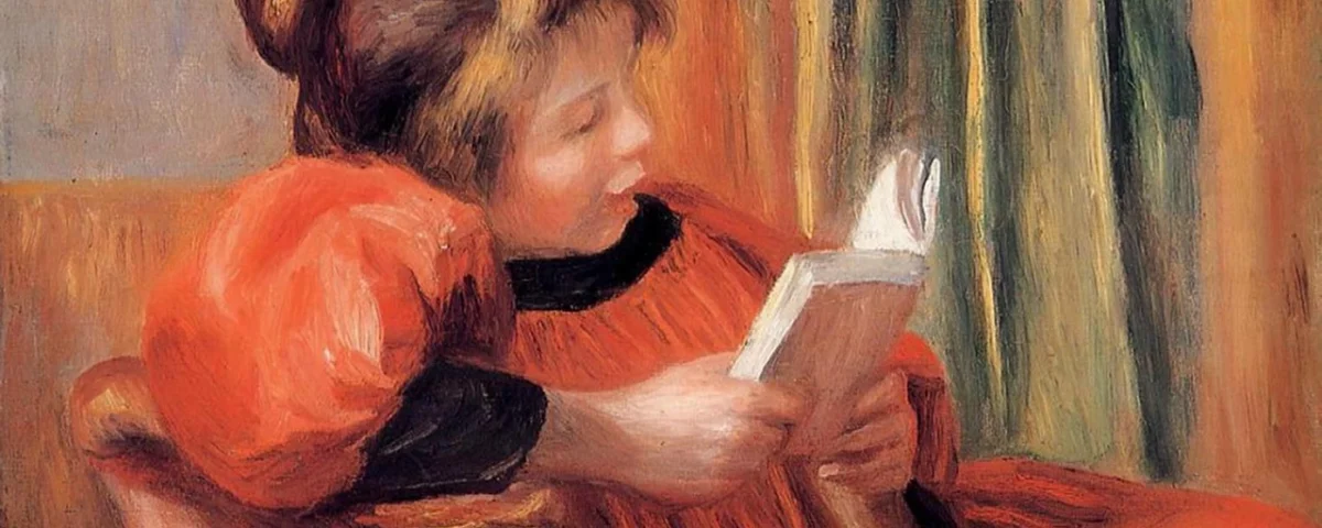 "La liseuse" o "La lettrice" un dipinto di Pierre Auguste Renoir