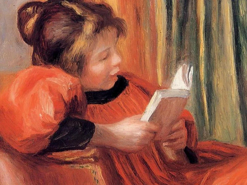 "La liseuse" o "La lettrice" un dipinto di Pierre Auguste Renoir